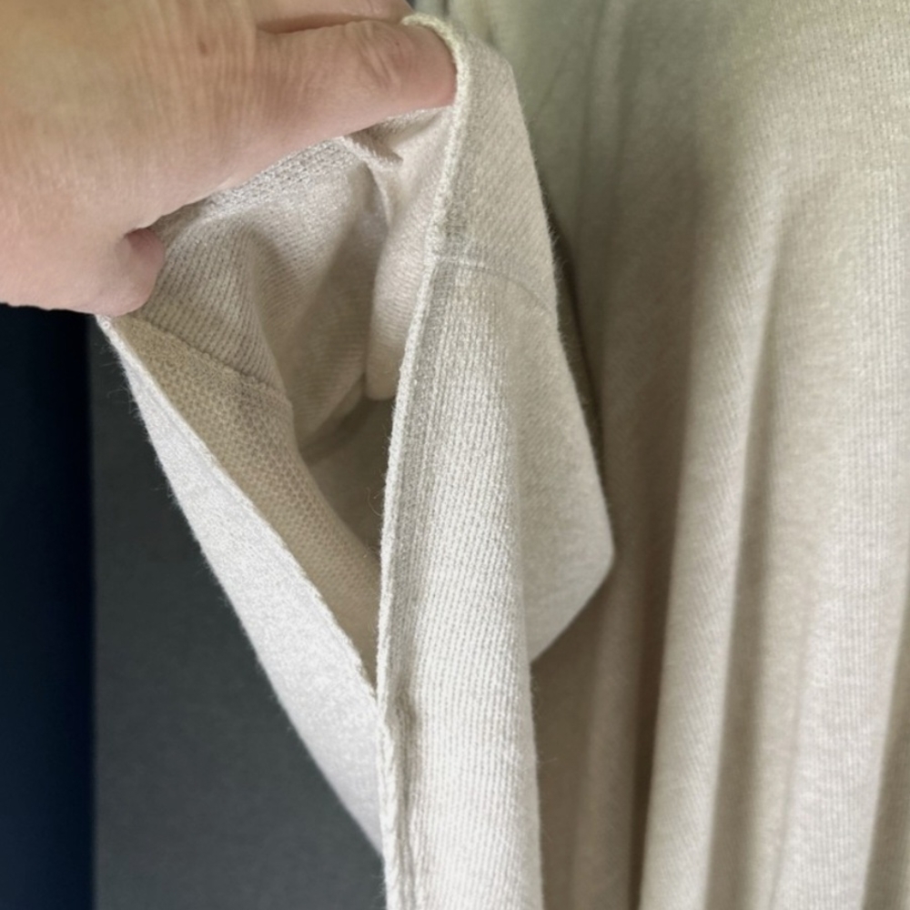 Lane Bryant LIVI Cream Oversized Hooded Poncho Sweater Size 18/20 - Picture 3 of 8
